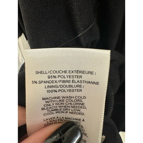 Express Black NWT Large Open Back High Neck Tank Drapy Flowy - Picture 7 of 7